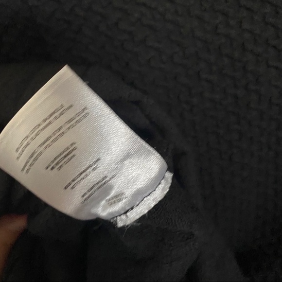 NWT Anthro/ Ganni Black Pleated CrossKnit Dress - Picture 7 of 7